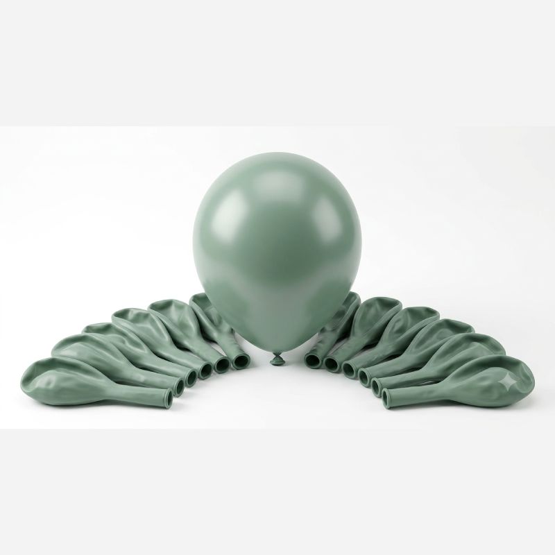 Lawat Co 18 Inch Matte Sage Green Latex Balloon 1 Piece