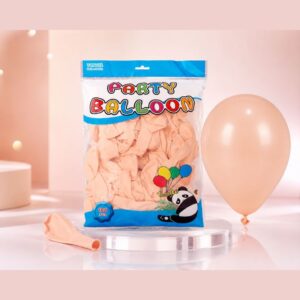 Party Balloons 100 Pieces Peach/Skin Color Latex Balloons