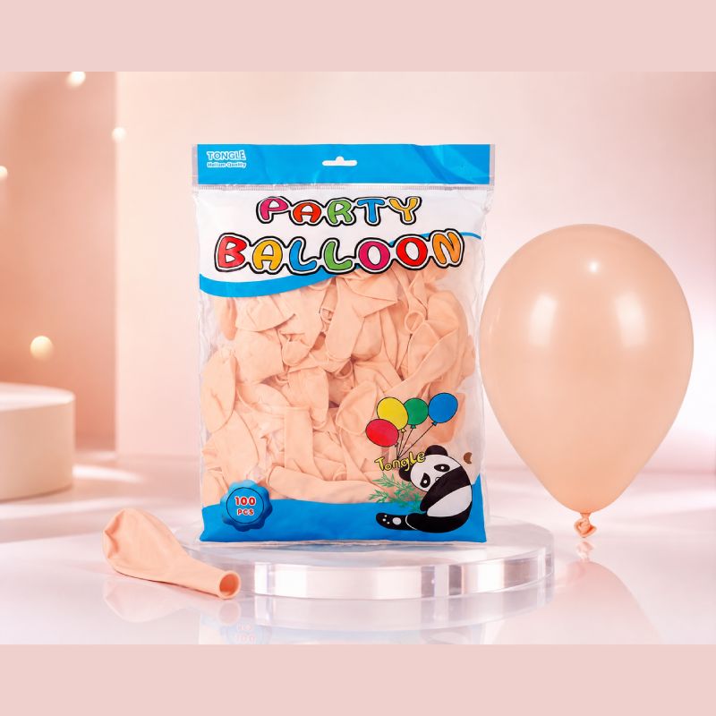 Party Balloons 100 Pieces Peach/Skin Color Latex Balloons