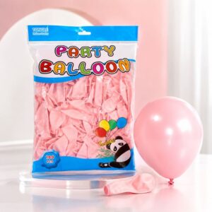 Party Balloons 100 Pieces Pink Latex Balloons