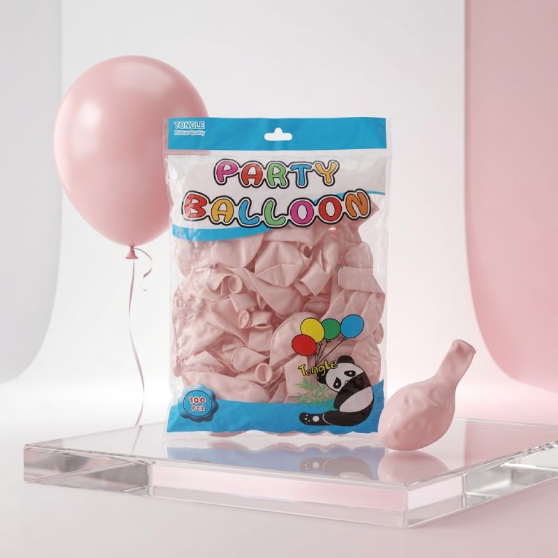 Pink Latex Party Balloons Pack of 100 for Birthday and Event Decoration