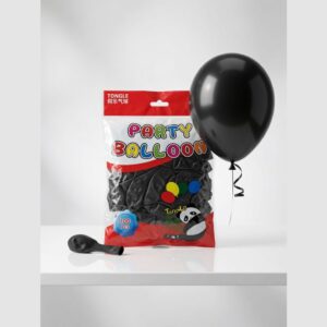 Tongle Black Party Balloons Pack of 100 Birthday and Event Decor