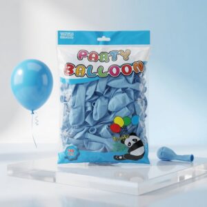 Tongle Blue Party Balloons Pack of 100 Birthday Decoration