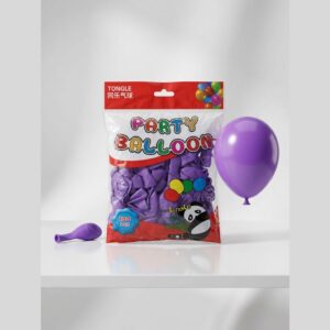 Tongle Purple Party Balloons Pack of 100 Birthday & Event Decoration